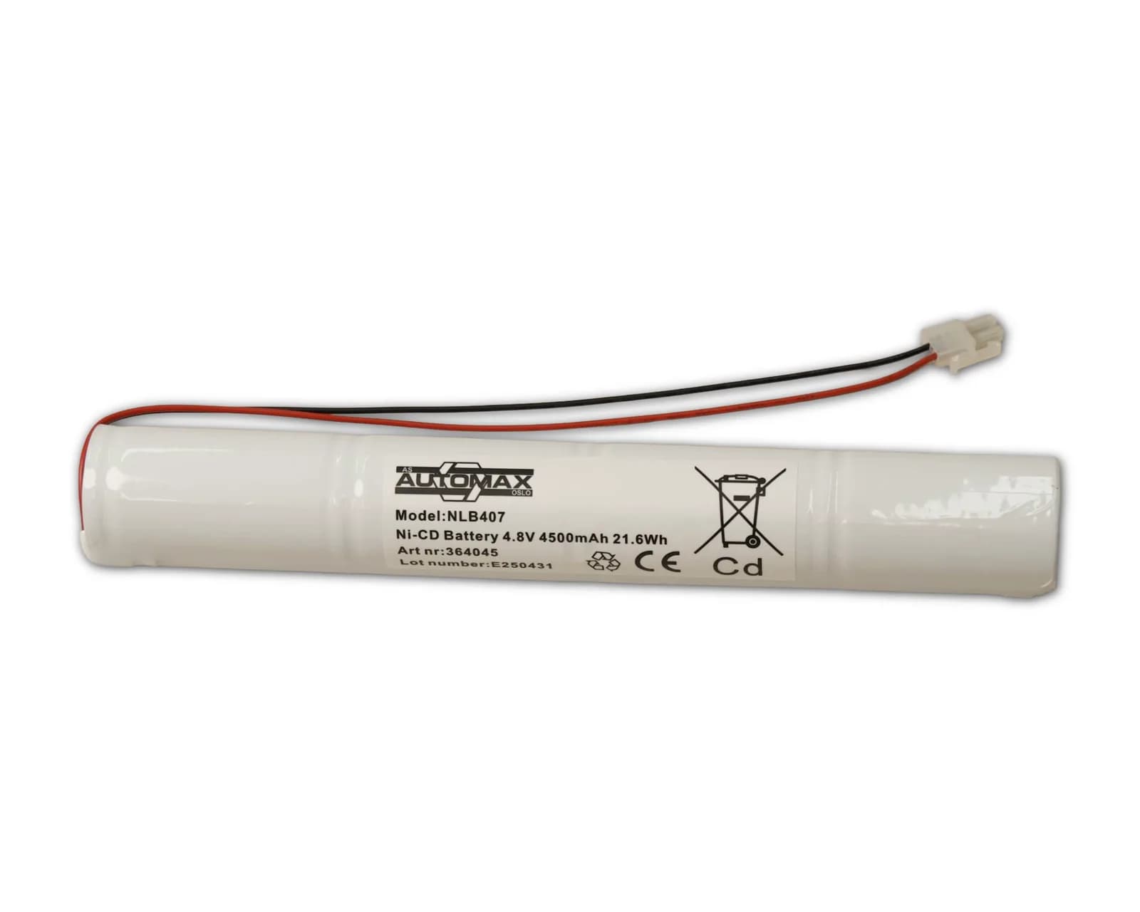 NLB 407 (4,8V4,5Ah-S-Plugg 12) – bilde 1 av 3