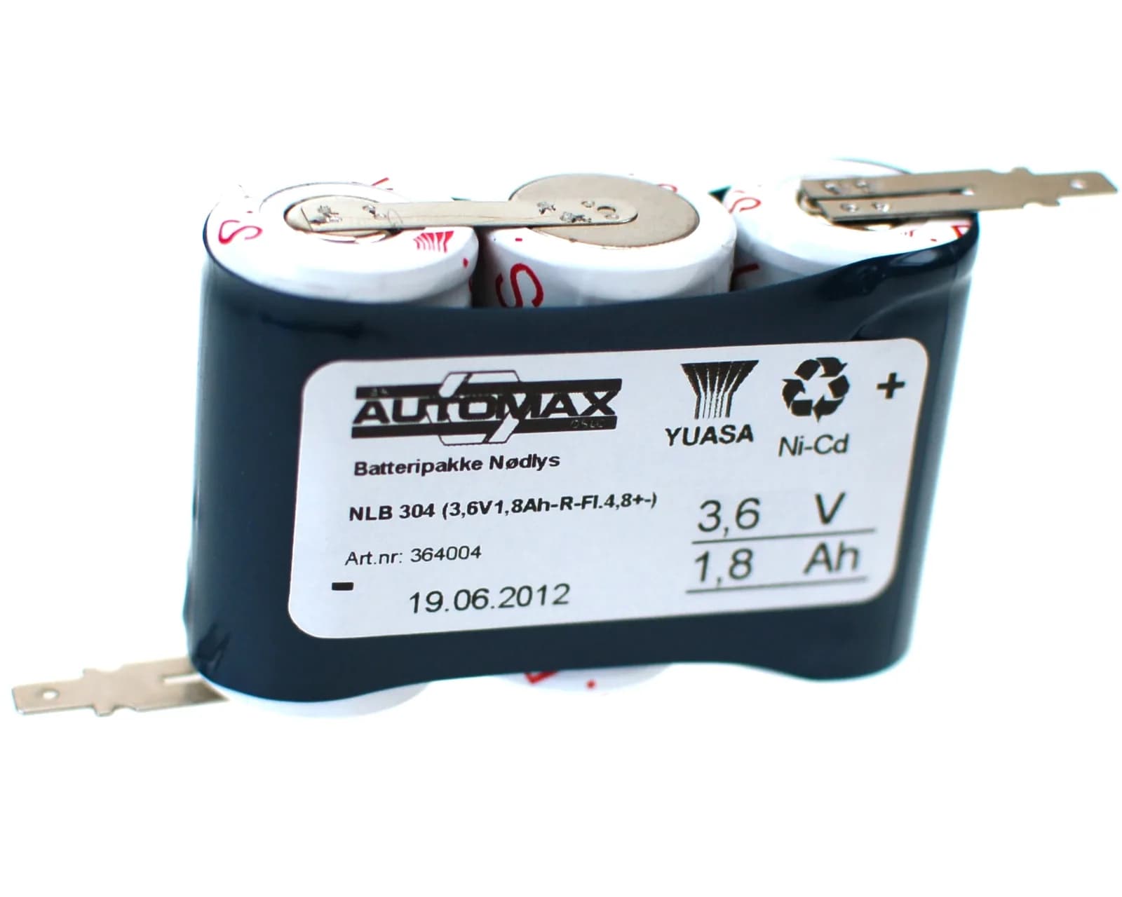NLB 304 (3,6V1,8Ah-R-Fl.4,8+-) – bilde 1 av 2