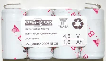 NLB 413 (4,8V-1,8Ah-R-+4,8mm)