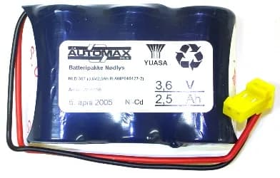NLB 307(3,6V2,5Ah-R-Plugg 14) – bilde 1 av 2