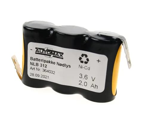 NLB 312 (3,6V2,0Ah-R-Fl.6,3+-)