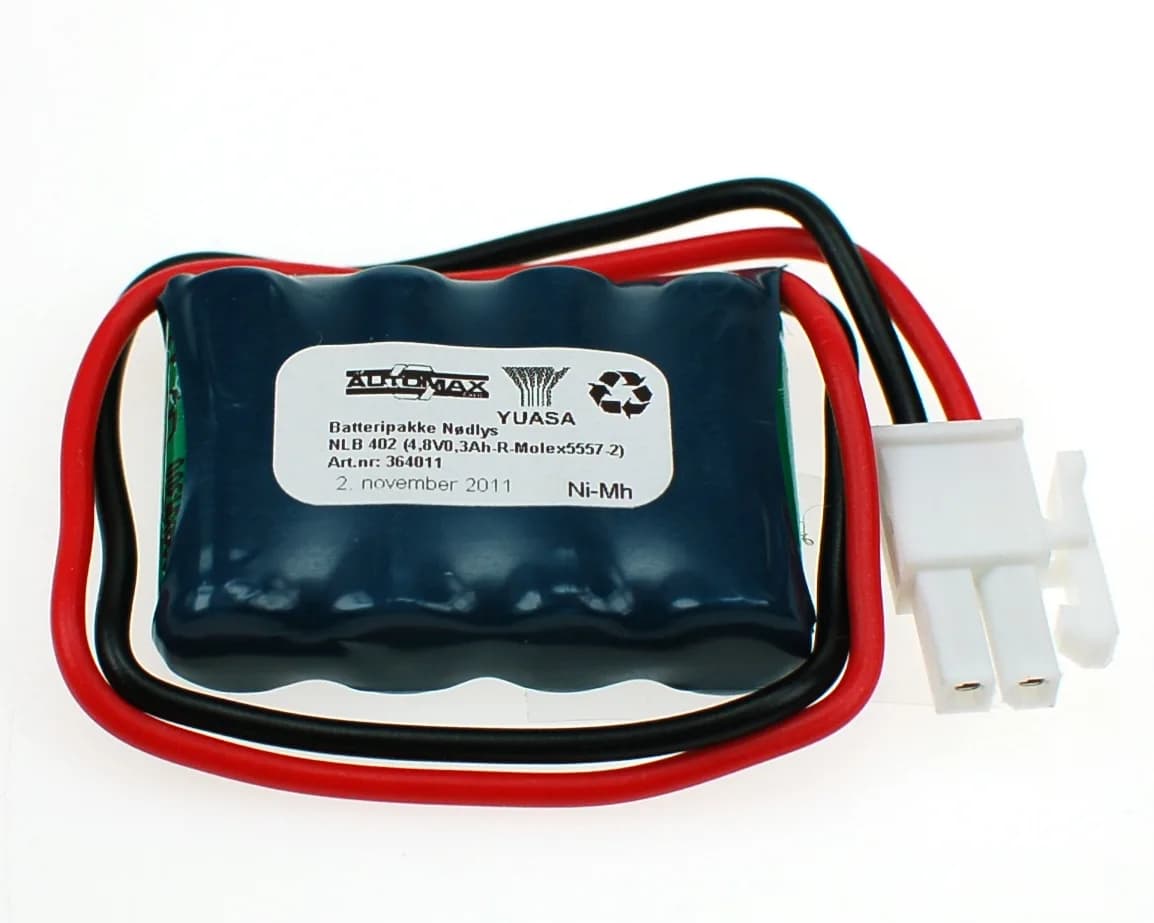 NLB 402 (4,8V0,3Ah-R-Plugg 12) – bilde 1 av 2