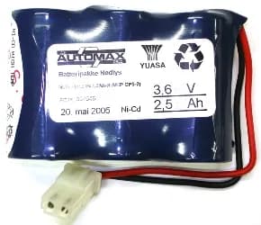 NLB 316(3,6V2,5Ah-R-Plugg 19) – bilde 1 av 3