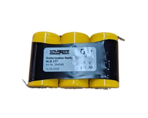 NLB 317 (3,6V4,5Ah-R- +-4,8 fl.stift)