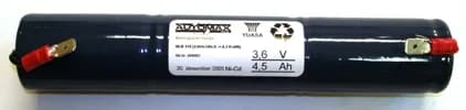 NLB 318 (3,6V4,5Ah-S -+-6,3 fl.stift) – bilde 1 av 2