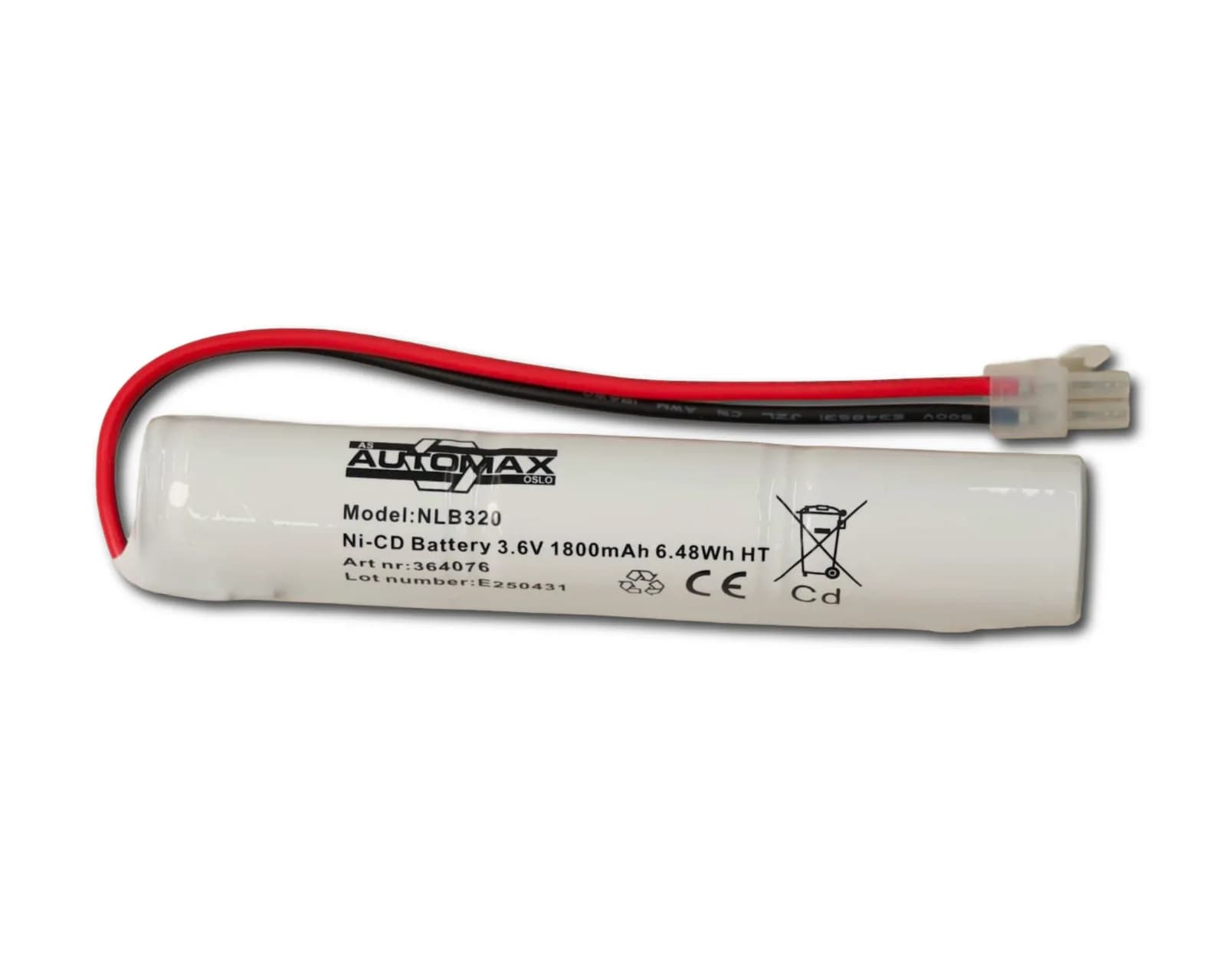 NLB 320 (3,6V-1,8Ah-S-Plugg 12) – bilde 1 av 2