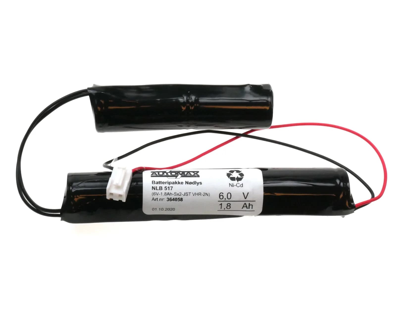 NLB 517 (6V-1,8Ah-Sx2-Plugg 13) – bilde 1 av 2