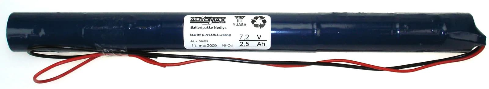 NLB 607(7,2V2,5Ah-S-ledning)