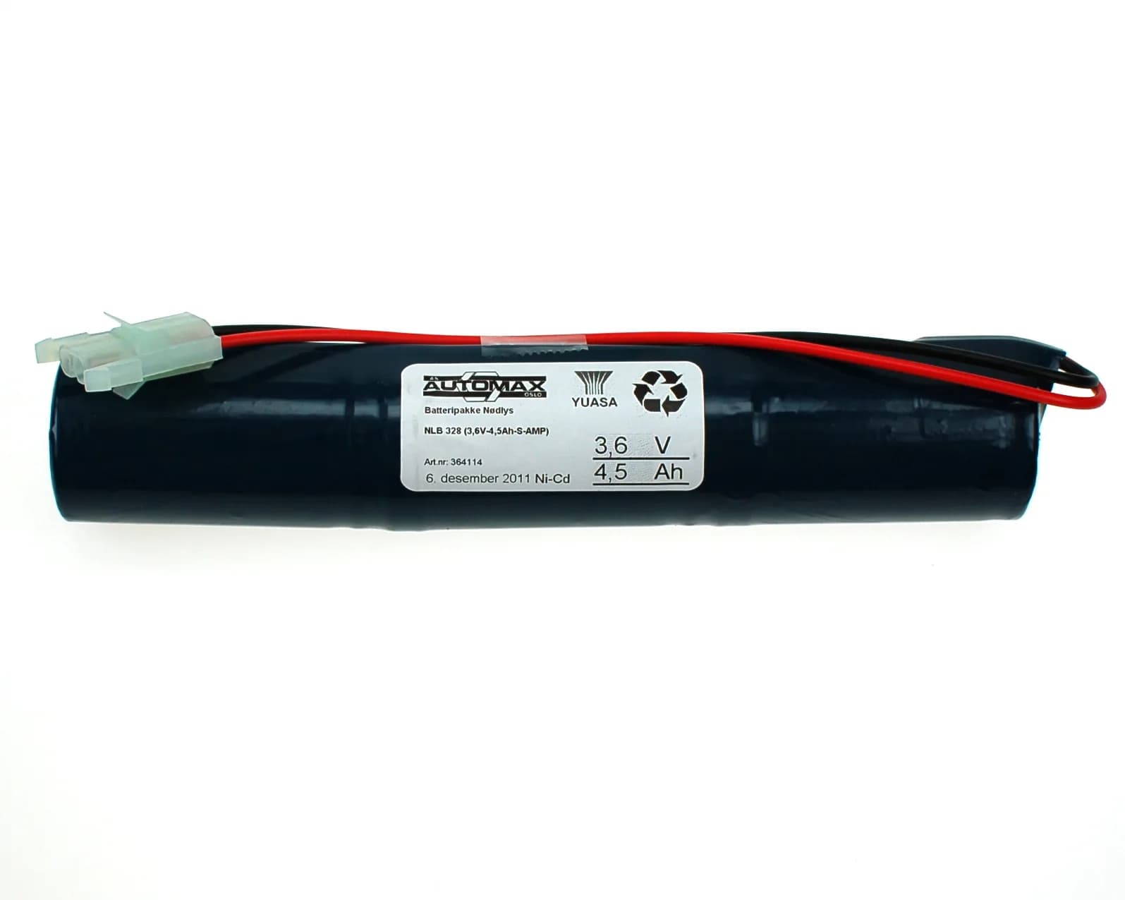 NLB 328 (3,6V-4,5Ah-S-Plugg 15) – bilde 1 av 2
