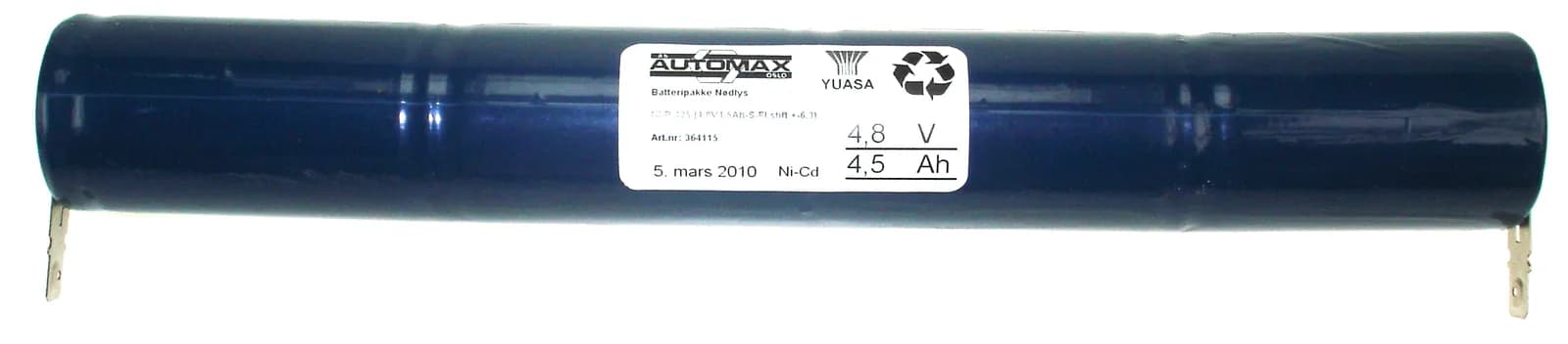 NLB 425 (4,8V4,5Ah-S-Fl.stift -4,8+6,3)