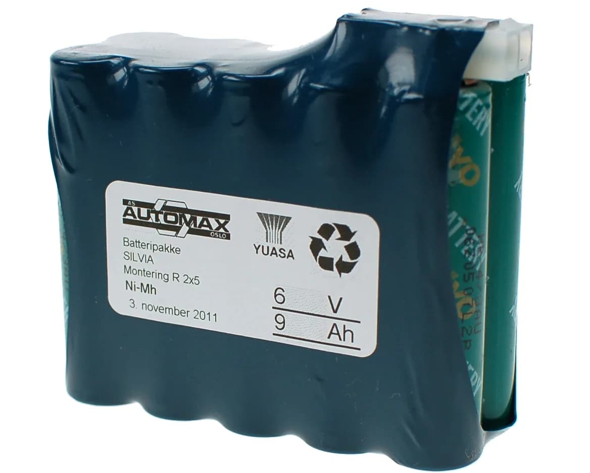 Silva batteripakke 6V-9Ah(A)(2x5) – bilde 1 av 2