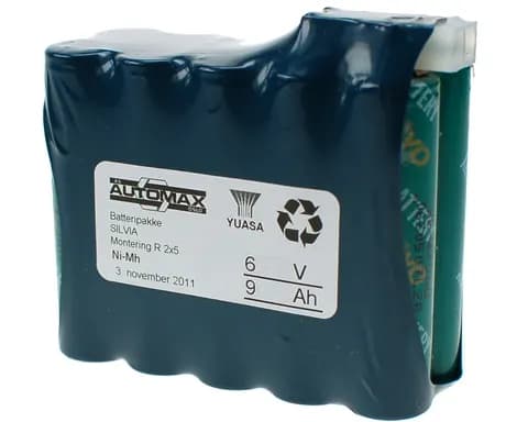 Silva batteripakke 6V-9Ah(A)(2x5)