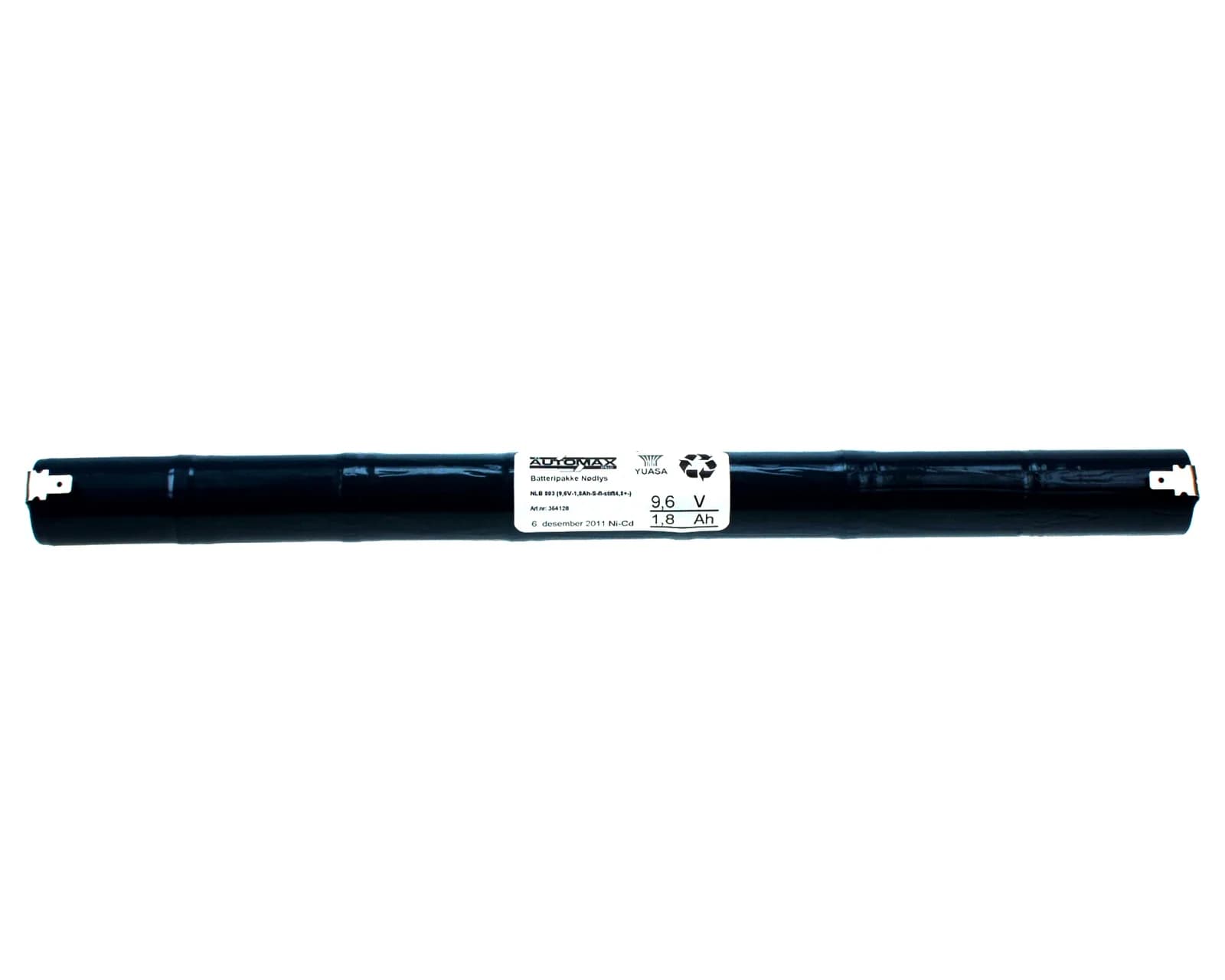 NLB 803 (9,6V1,8Ah-S-fl.stift 4,8mm) – bilde 1 av 2