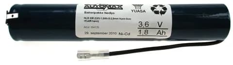 NLB 330 (3,6V-1,8Ah-S-fl.stift han-hun 2,9mm)