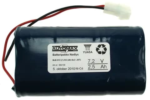 NLB 613 (7,2V2,5Ah-Sx2-Plugg 22)