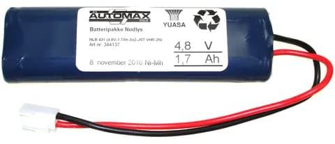 NLB 431 (4,8V-1,7Ah-Sx2-Plugg 13)