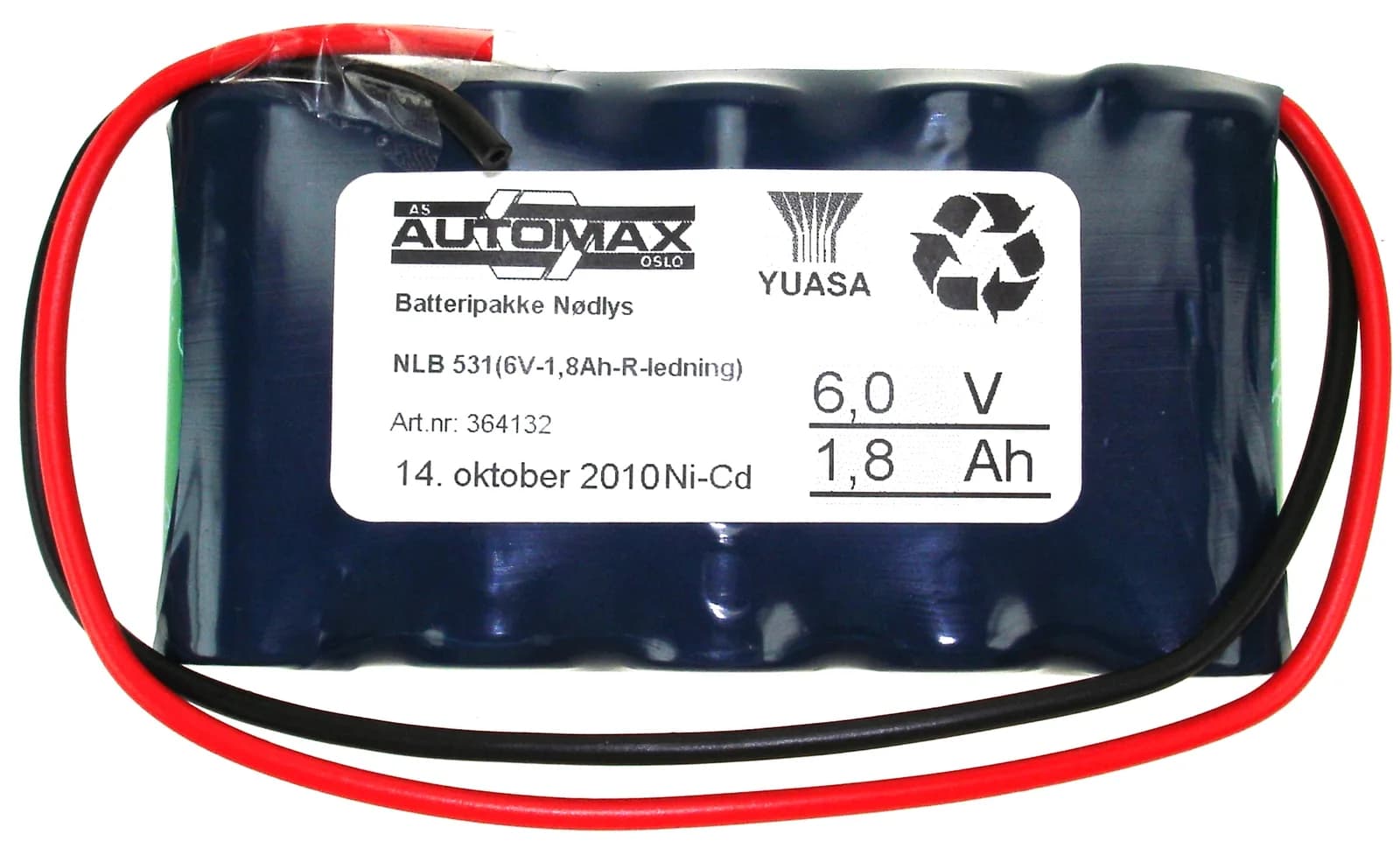NLB 531 (6V-2,0Ah-R-ledning)