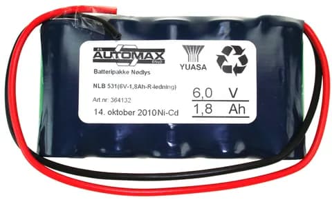 NLB 531 (6V-2,0Ah-R-ledning)
