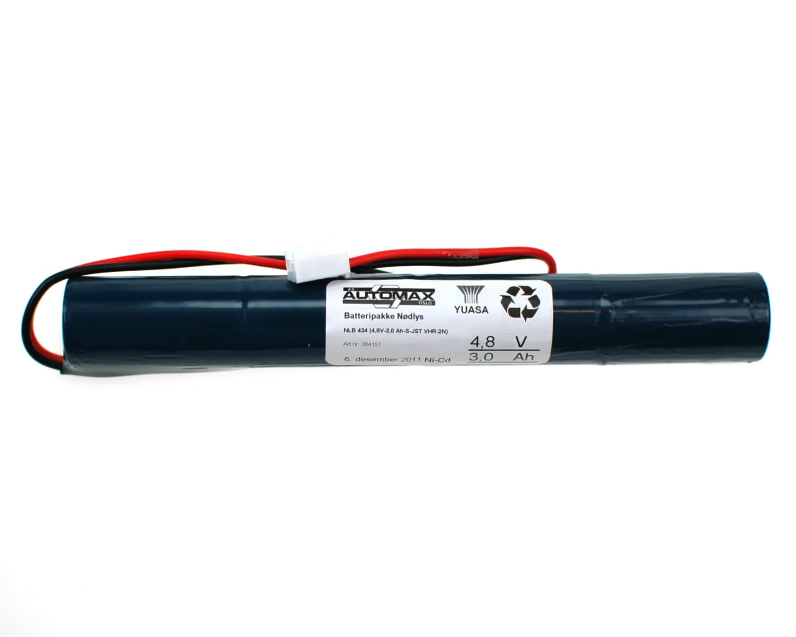 NLB 434 (4,8V-3,0 Ah-S-Plugg 13) – bilde 1 av 3