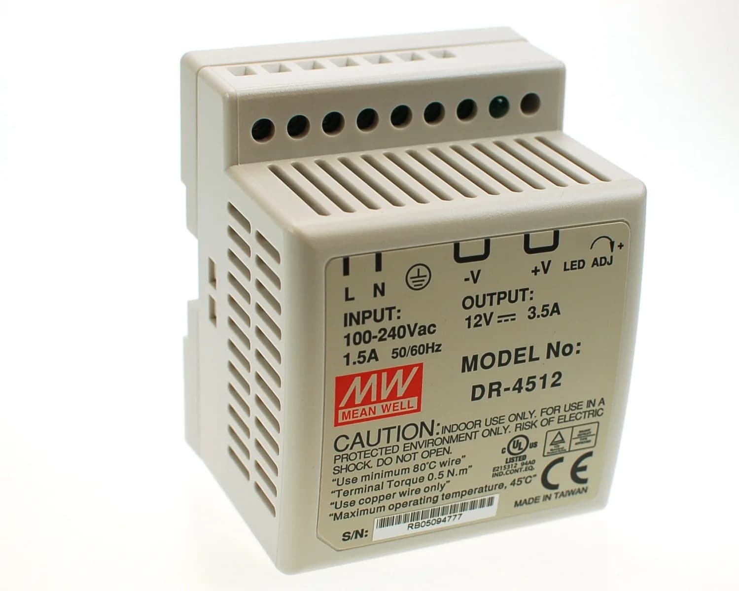 Lader 12V-3,5A (bly) DR4512