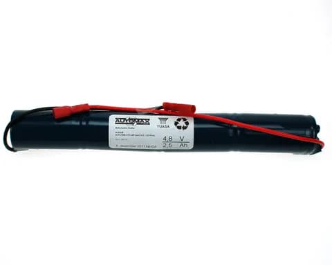 NLB 426 (4,8V-2,5Ah-S-Fl.stift hunn +6,3 - 2,9 15cm)