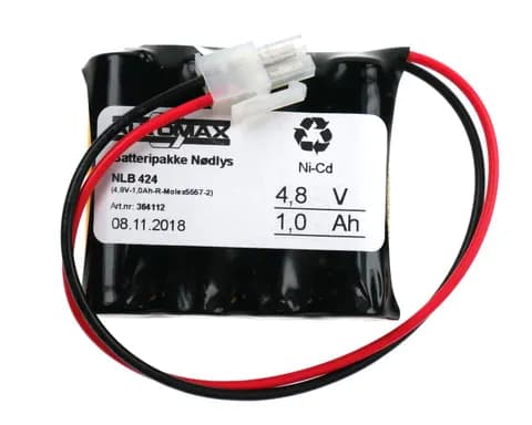 NLB 424 (4,8V-1,0Ah-R-Plugg 12)
