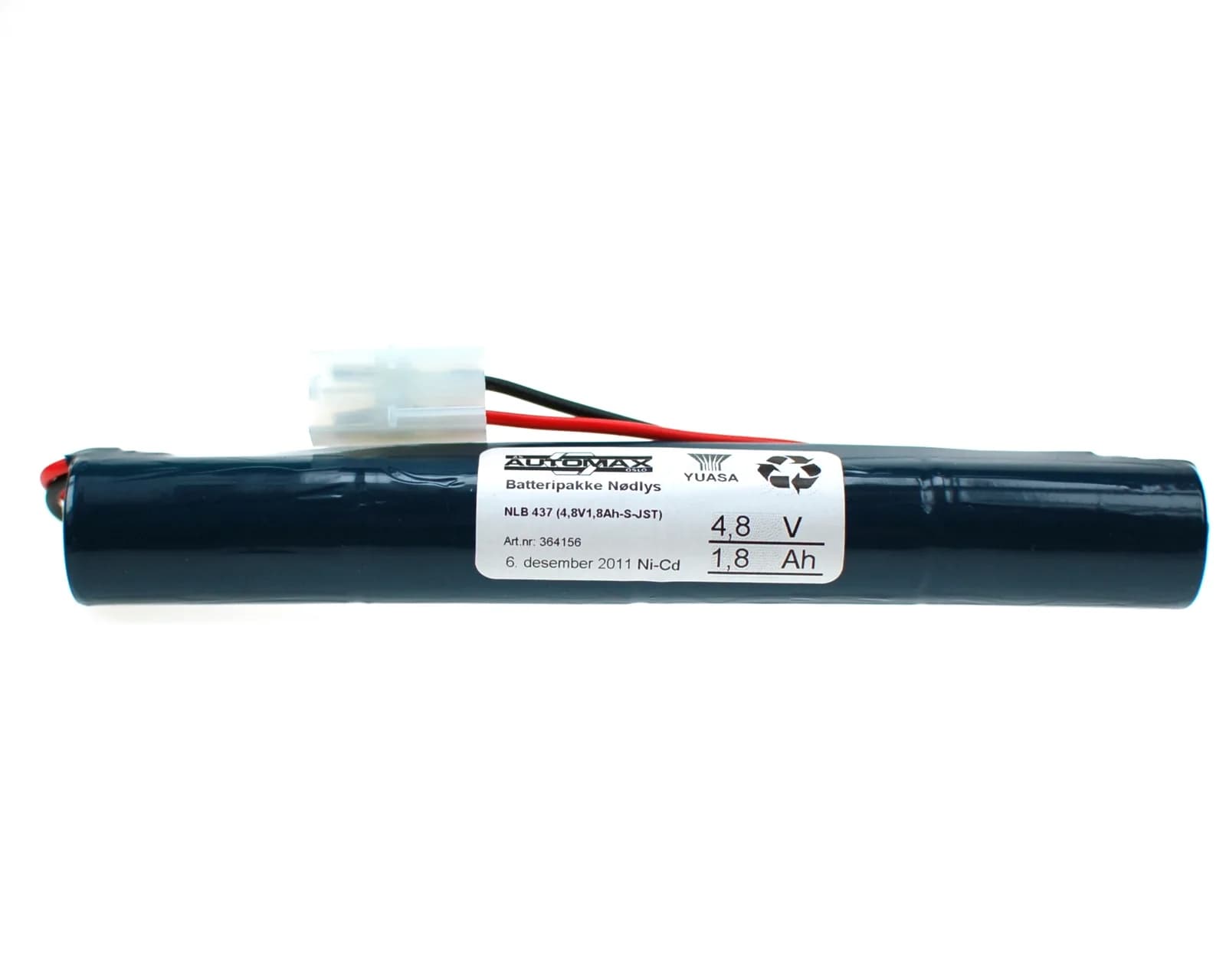 NLB 437 (4,8V1,8Ah-S-Plugg 22) – bilde 1 av 2