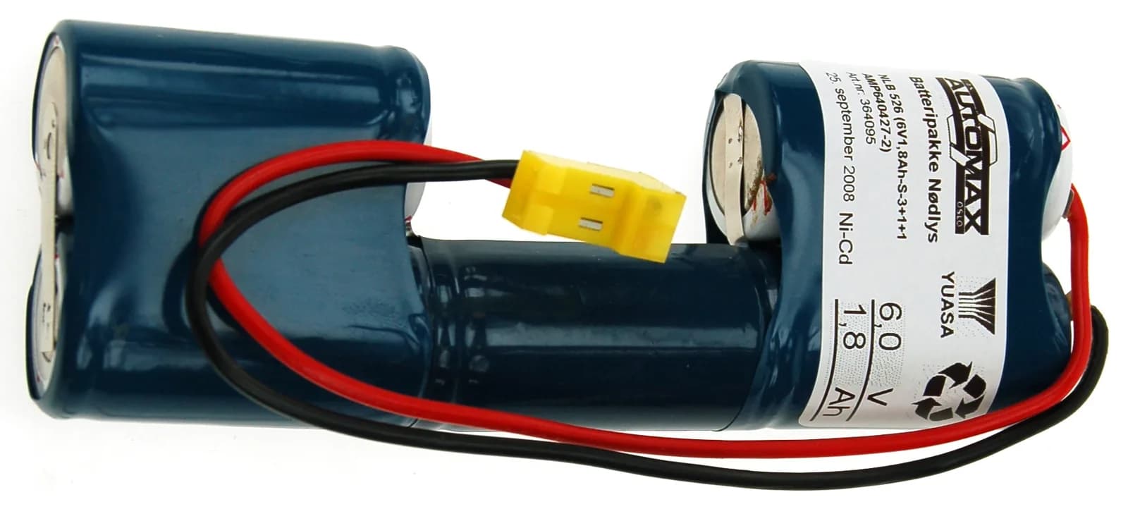 NLB 526 (6V1,8Ah-S-3+1+1 Plugg 14) – bilde 1 av 2