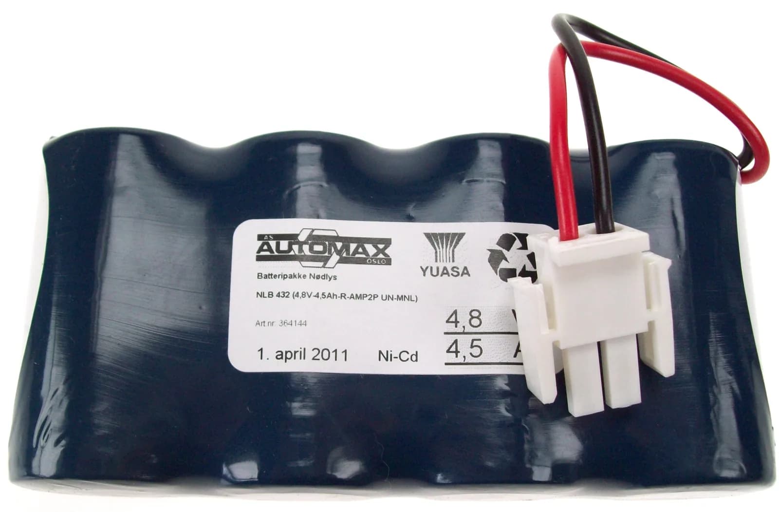 NLB 432 (4,8V-4,5Ah-R-Plugg 11) – bilde 1 av 2