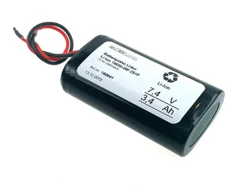 Li-Ion 18650-26F-2S1P (7,4V-3500mAh)