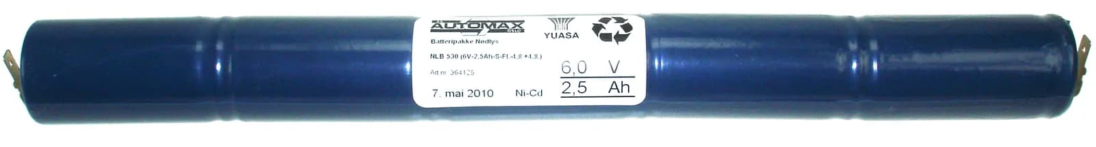 NLB 530 (6V2,5Ah-S-Fl.-4,8 +4,8) – bilde 1 av 2