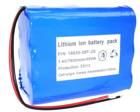 Li-Ion 18650-26F-2S (7,4V-7800mAh)