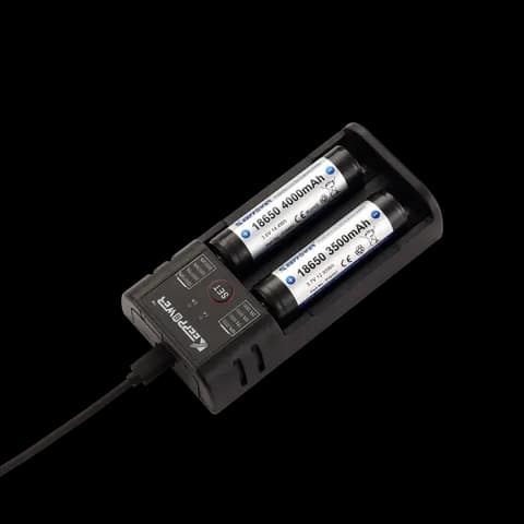 Lader Li-Ion/Ni-MH for 2 x 14500/18500/18650/26650++ (K2)