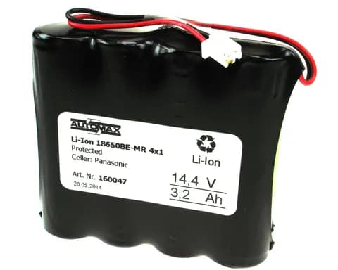 Li-Ion 18650BE-MR 4x1 Plugg 33 (14,4V-3200mAh)