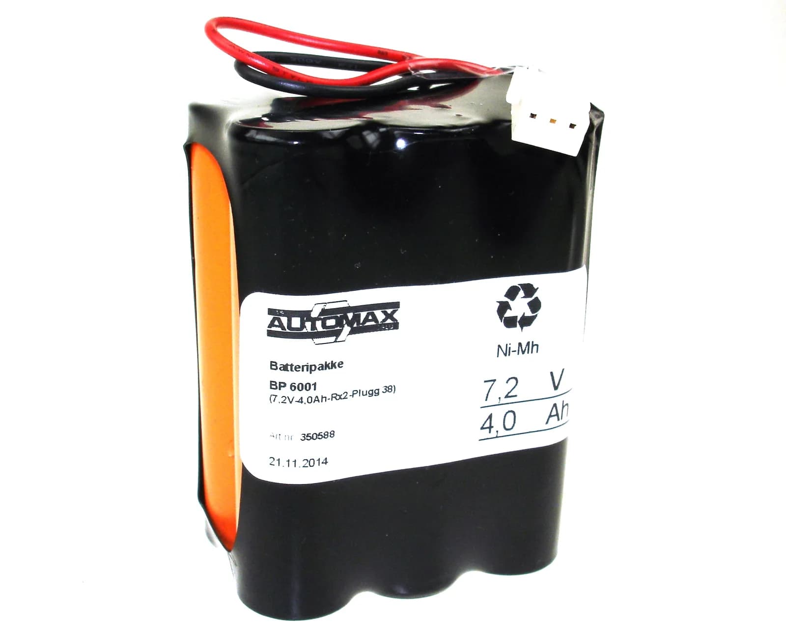 BP 6001 (7,2V-4,0Ah-Rx2-Plugg 38) – bilde 1 av 3