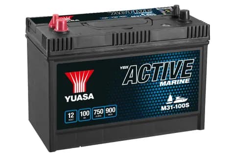 Active Marine M31-100S (12V-100Ah) Vibrolock Ø8mm & Bilpol