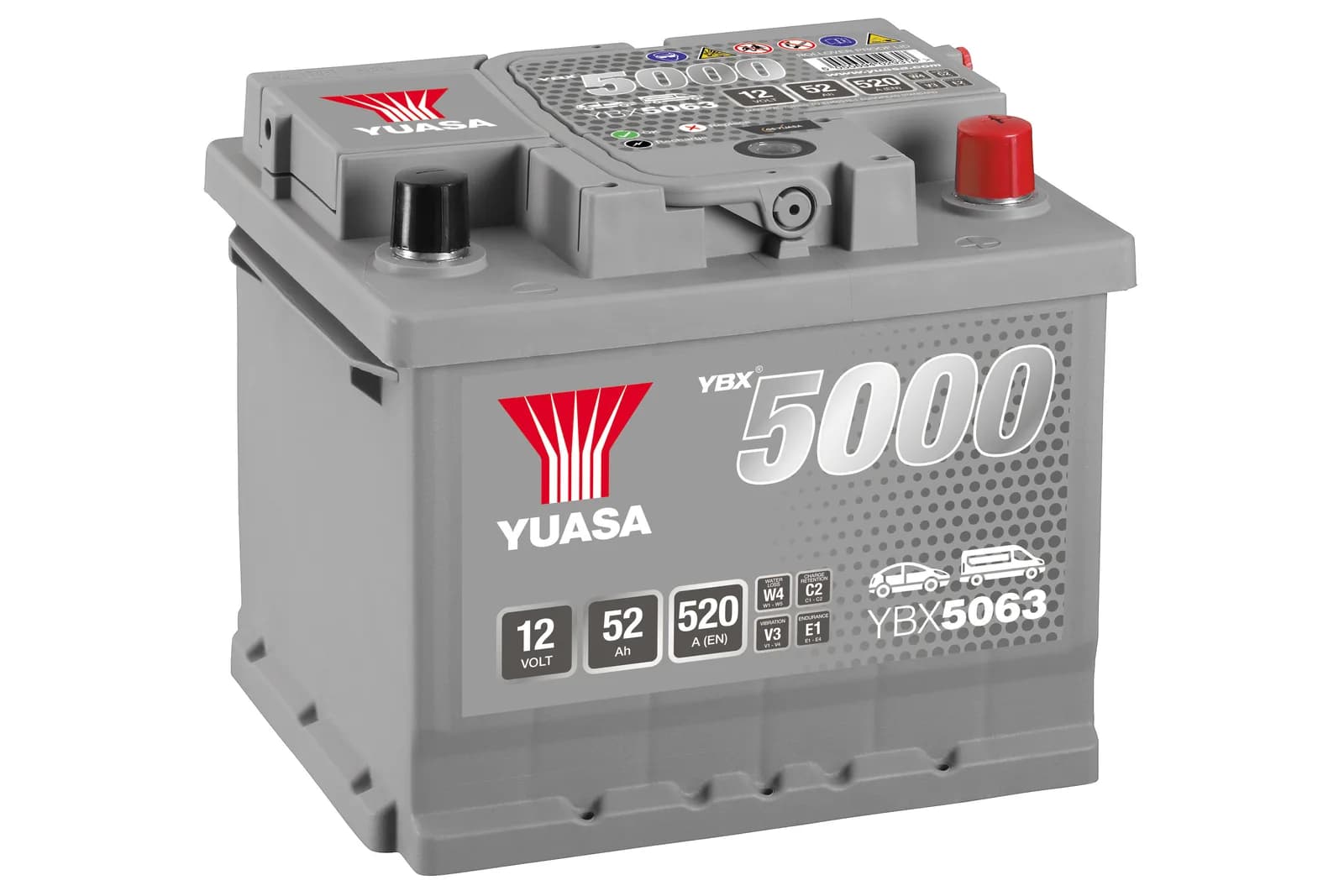 YBX5063 (12V 52Ah)