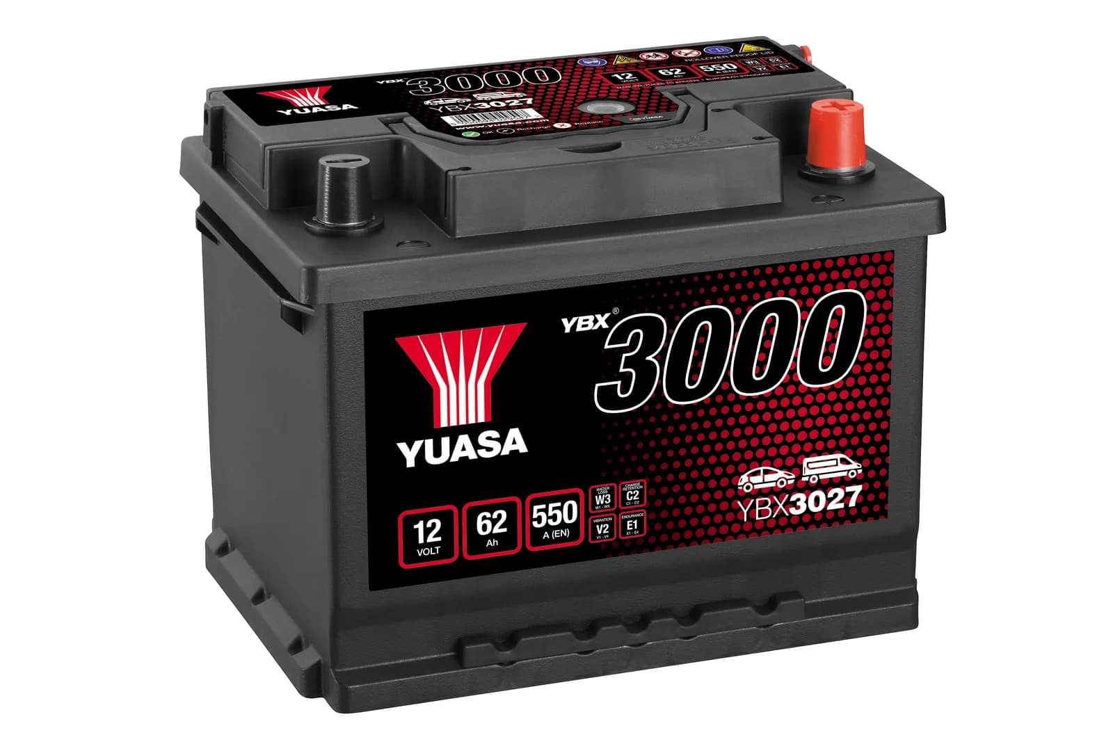 YBX3027 (12V 62Ah)