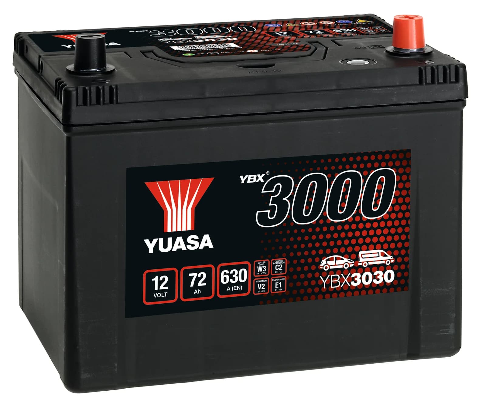 YBX3030 (12V 72Ah)