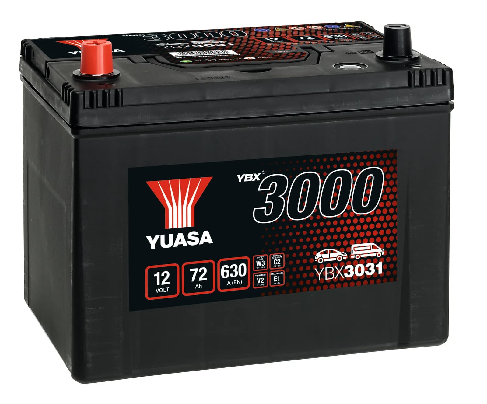 YBX3031 (12V 72Ah)