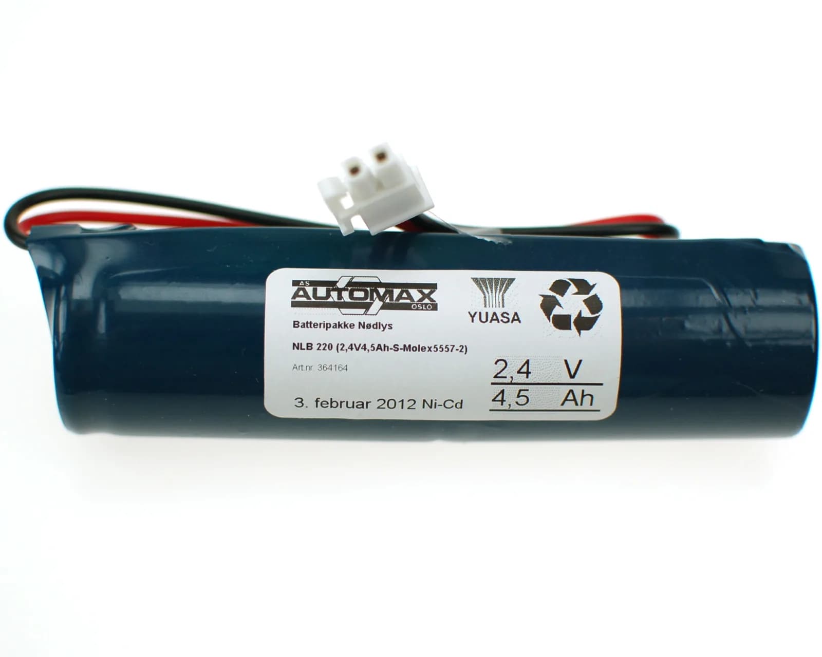 NLB 220 (2,4V4,5Ah-S-Plugg 12) – bilde 1 av 2