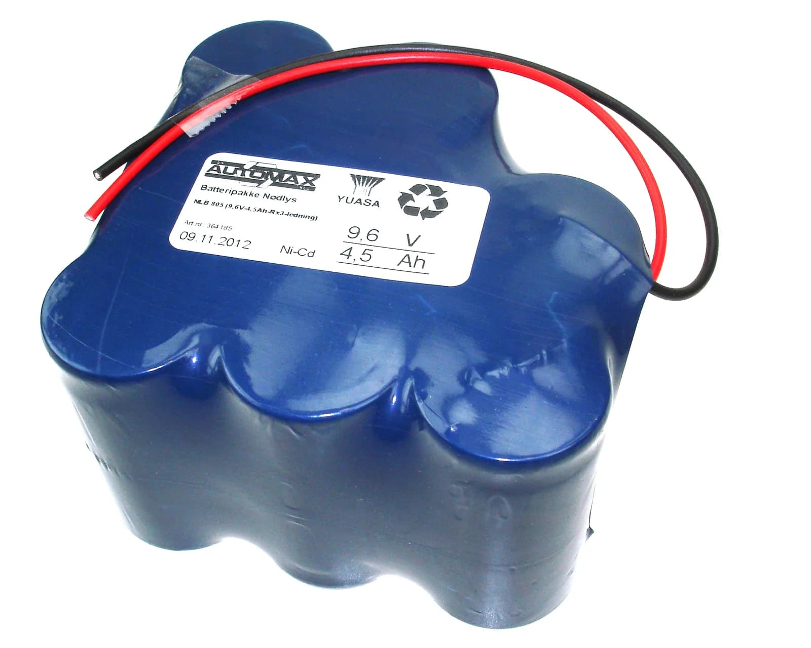 NLB 805 (9,6V-4,5Ah-Rx3-ledninger)