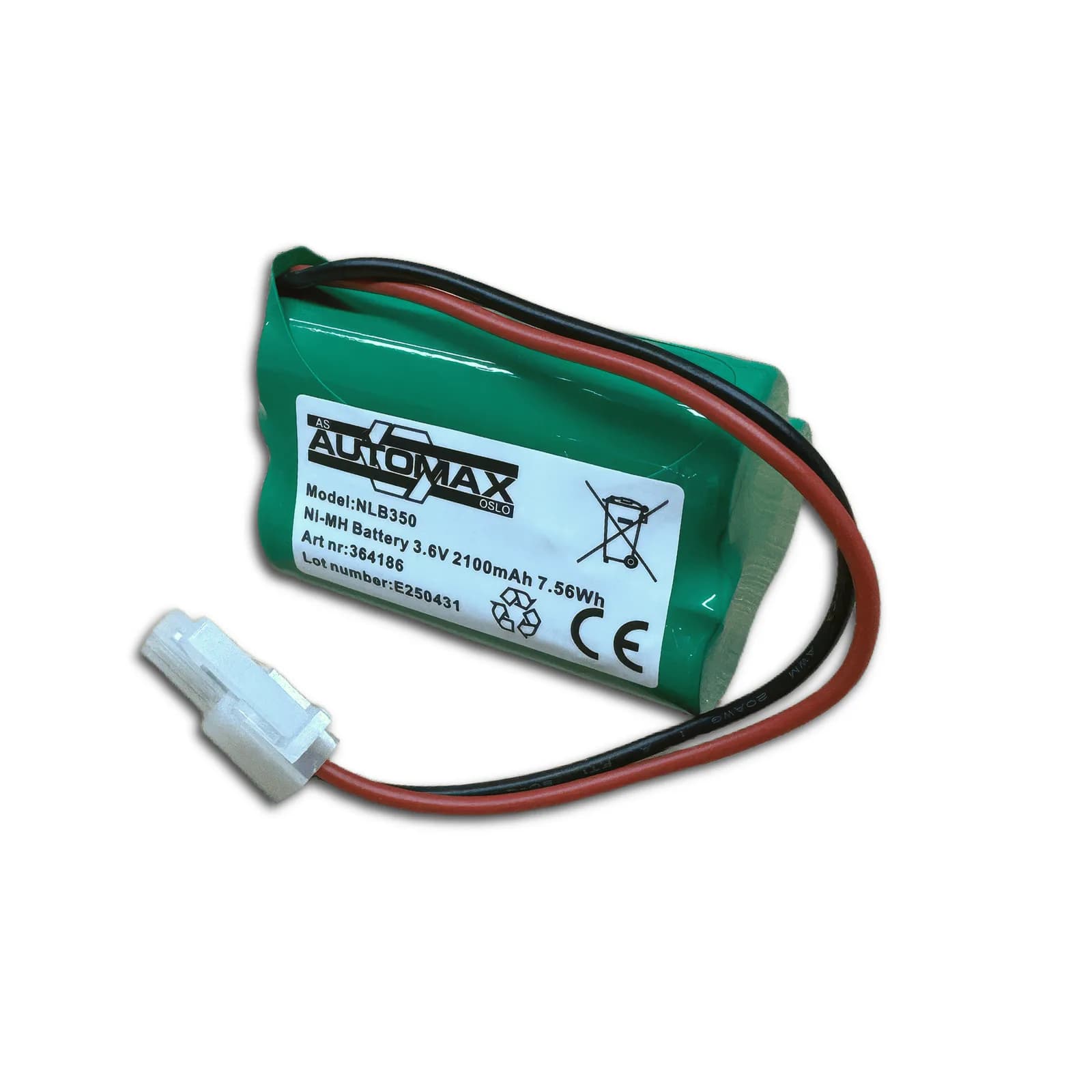 NLB 350 (3,6V-2,1Ah-R-trekant-Plugg 12) – bilde 1 av 2