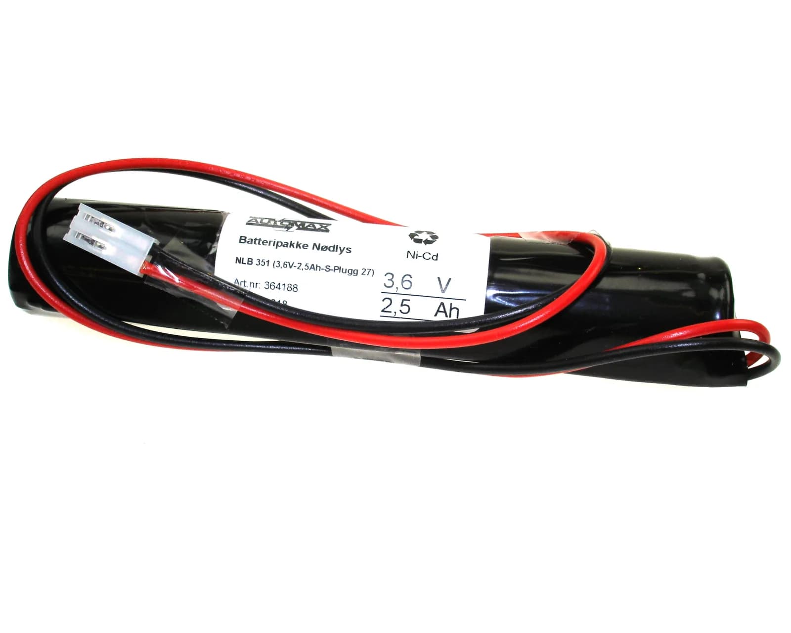 NLB 351 (3,6V-2,5Ah-S-Plugg 27) – bilde 1 av 2