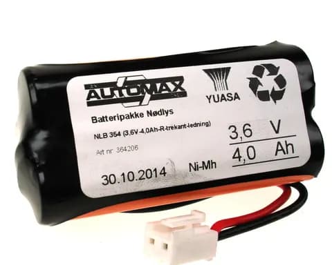 NLB 354 (3,6V-4,0Ah-R-trekant-Plugg 13)