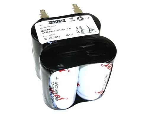 NLB 455 (4,8V4,5Ah-Rx2-Fl.stift +-4,8)