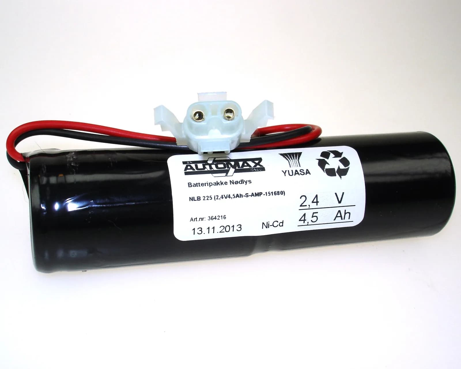 NLB 225 (2,4V4,5Ah-S-Plugg 15) – bilde 1 av 2