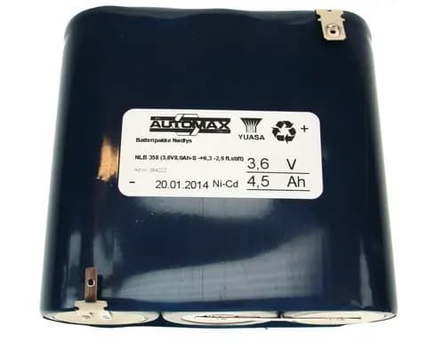 NLB 358 (3,6V-8,0Ah-R-+6,3 -2,9 fl.stift)