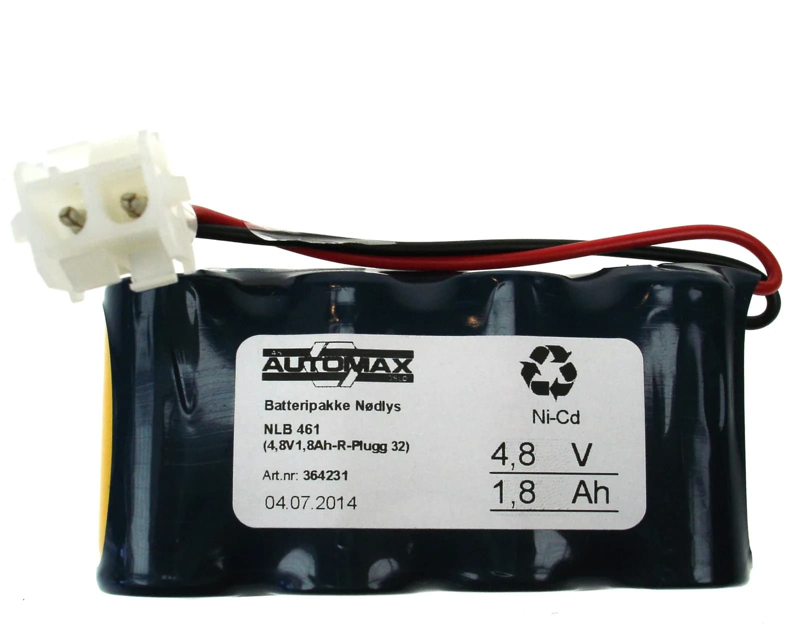 NLB 461 (4,8V1,8Ah-R-Plugg 32) – bilde 1 av 2