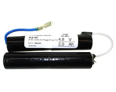 NLB 467 (4,8V-2,0Ah-S2-Plugg +65 og -70) – bilde 1 av 3